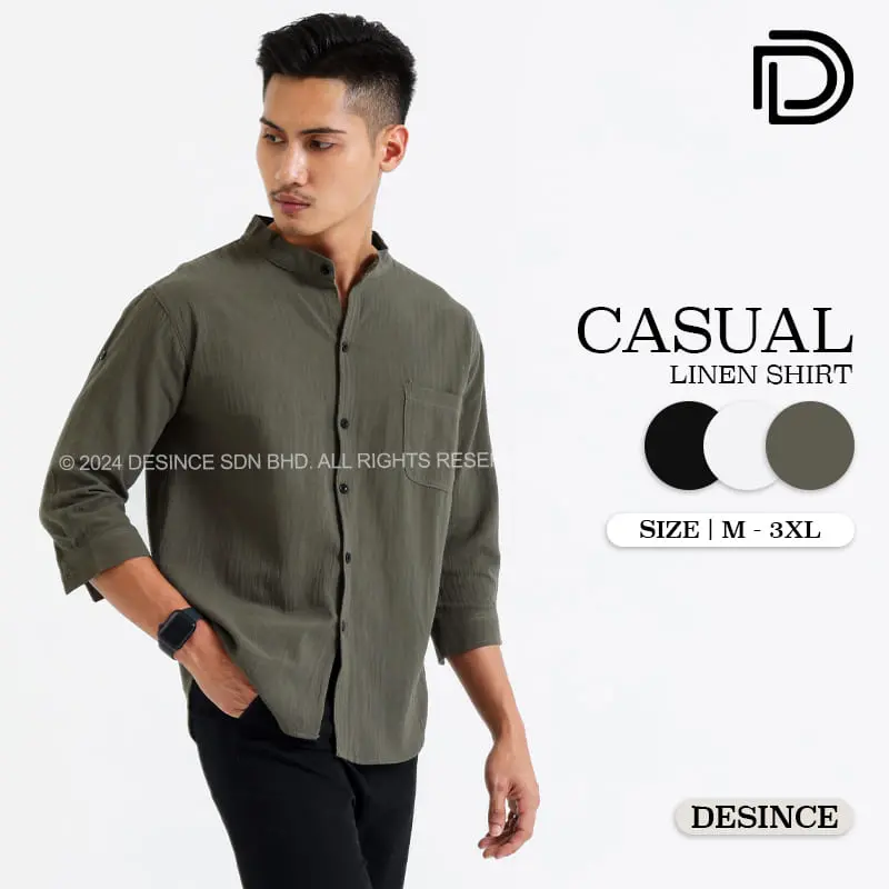 Kemeja Berjalur, Ketibaan Baru, Untuk Lelaki, Lengan Panjang