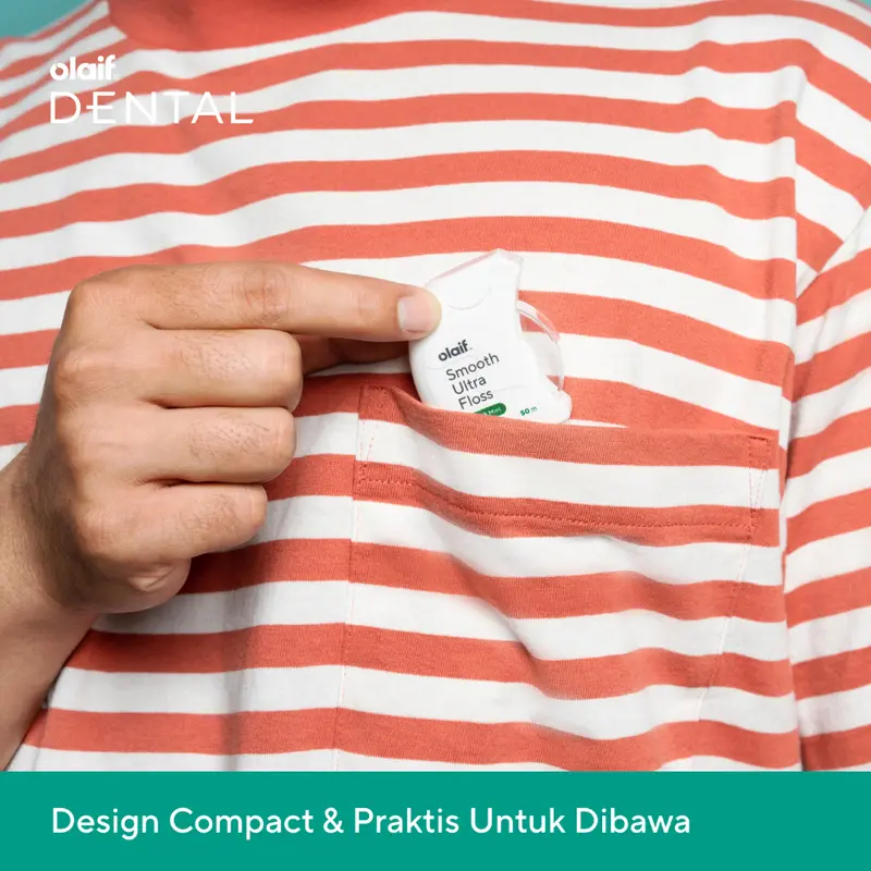 Olaif Smooth Ultra Floss (50m) - Dental Floss / Benang Gigi 4