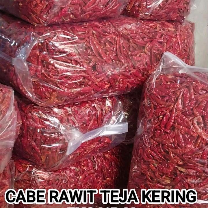 (3KG) CABE RAWIT TEJA KERING MURAH Alami Pedas Spices  Cabai 7