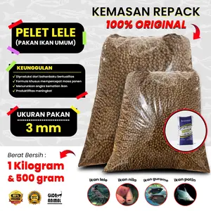 PELET IKAN LELE GURAMI NILA pakan ikan pelet apung ikan air tawar