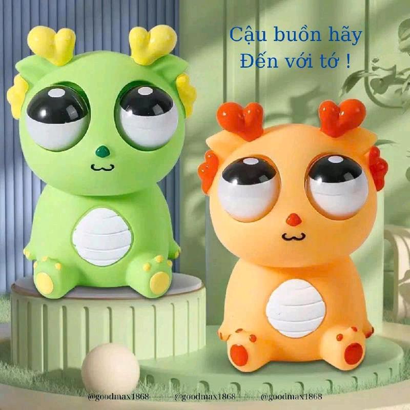 Đồ Chơi squishy Rồng Mắt Lồi Cỡ To ,Gấu Mắt Lồi Thú Bóp Lòi Mắt Giảm Stress Hàng Chuẩn Giá Tốt