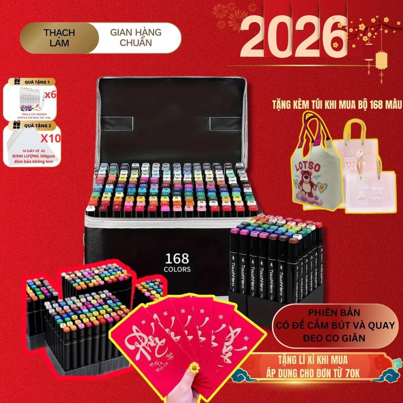  Hoả tốc Bút Dạ Màu Marker Touch Hai Đầu  100 168 262 Màu  Chuyên Nghiệp Màu Nước Phiên Bản Mới  Tăng 50% Màu  marker  laluna màu  marker 