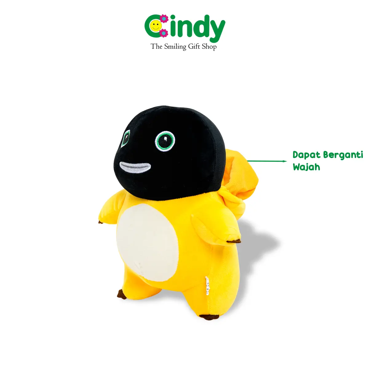 CINDY Boneka Dino Nailong Black Head - Dino Nalong Muka Gosong - Dino Nalong Kepala Hitam - CBK2756