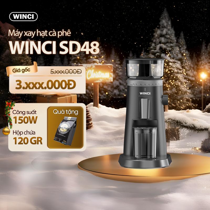  Máy Xay Hạt Cafe Single Dose SD48   Giá đã bao gồm VAT   Xay Cà Phê Espresso ,Pour over,Drip coffe Máy Xay Cà Phê Pha Cà Phee 