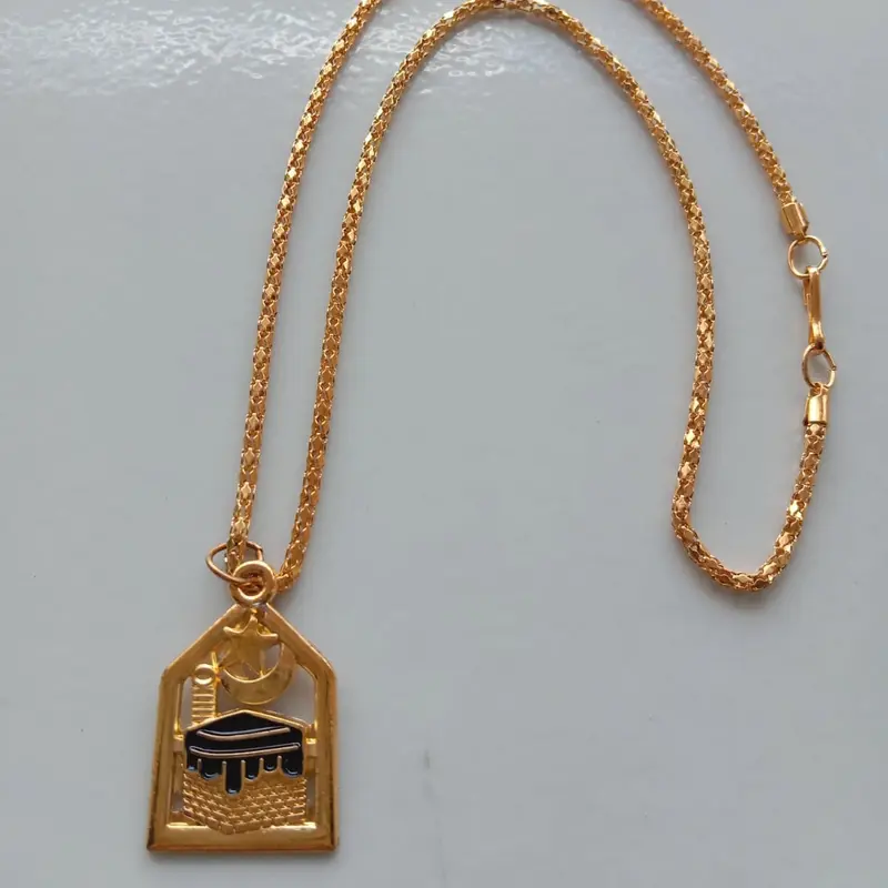 Kalung Anak motif kabah  aksesoris mainan oleh oleh haji dan umroh 1
