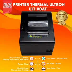 Printer Thermal Ultron Kasir Iware ULT-80ATIII Auto Cutter USB + LAN + WiFi Printer Thermal Struk ULT-80ATII Interface USB + LAN 80mm New