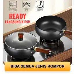 READY Panci Big Belly Pot 24cm Premium Kuat Kokoh Anti Lengket Plus Tutup