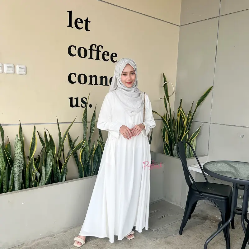 RAYA Dress Syari Fashion Wanita Muslim By Pretty Petals Gamis Lebaran Dewasa 2
