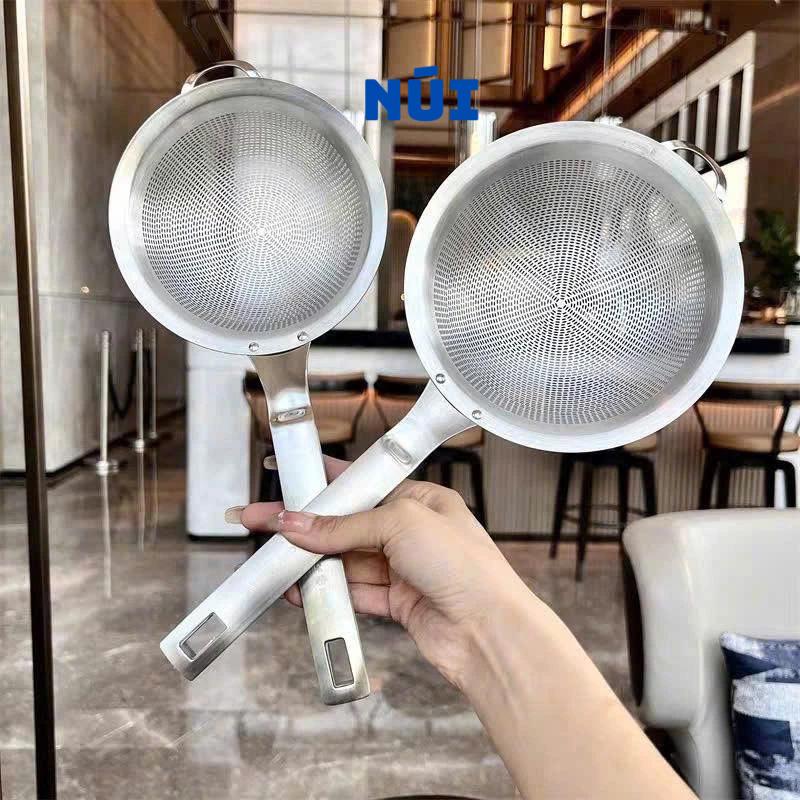 Rây Inox 304 Rây Lọc Bột Cua Mẻ Đậu An Toàn Dễ Rửa size 14 16 18cm