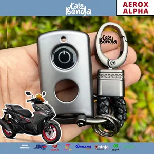 Sarung Remote Keyless AEROX ALPHA Turbo Ultimate 2025 Cover Kunci Smartkey Yamaha 2026 New Cybercity