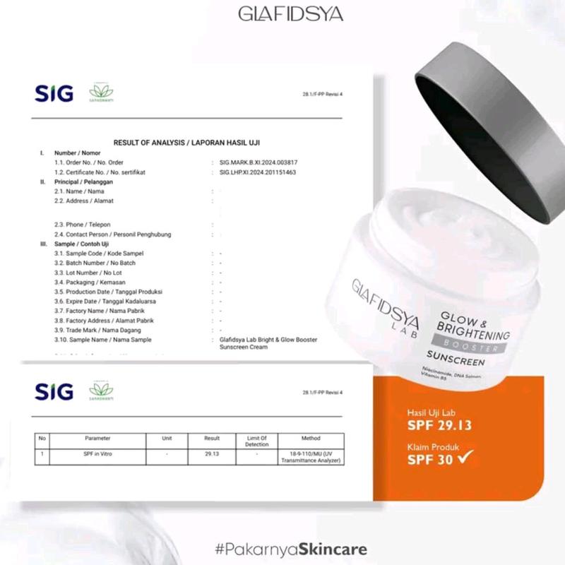 1 PAKET GLAFIDSYA BOOSTER GLOW & BRIGHT GLAFIDSYALAB  ORIGINAL - LANGSUNG KIRIM 5