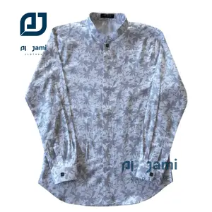 AL JAMI - MALIK kemeja koko pria muslim sultan premium full motif printing batik trending lengan panjang manset katun toyobo Premium Mewah umroh/haji SEO