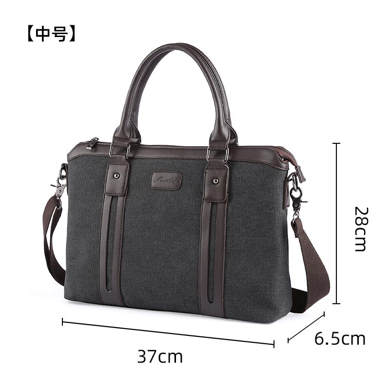 Product Introduction of Multi-function Canvas Men Bag Fashion Shoulder Bag for Men Business Casual Crossbody Messenger Bag Briefcase Travel Bags 24