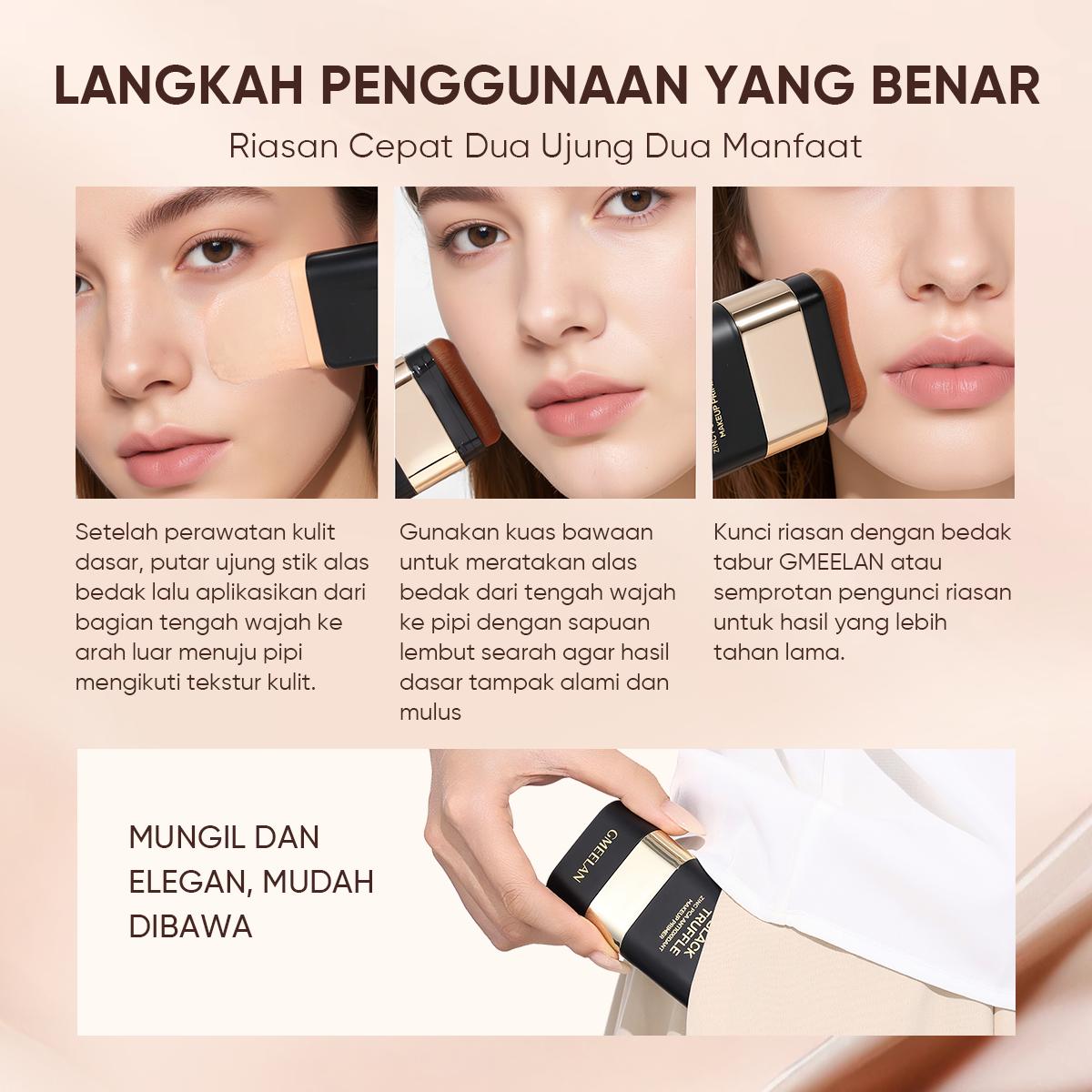 [New Launch] GMEELAN Black Truffle Zinc PCA Long-Lasting Foundation Stick 2-in-1 Flash Makeup 16G