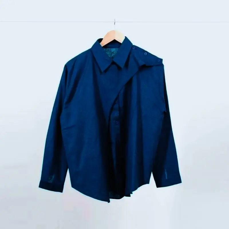 KEMEJA HAWA LAYER DEPAN BAHAN KATUN MIKRO - ATASAN WANITA OVERSIZE 5