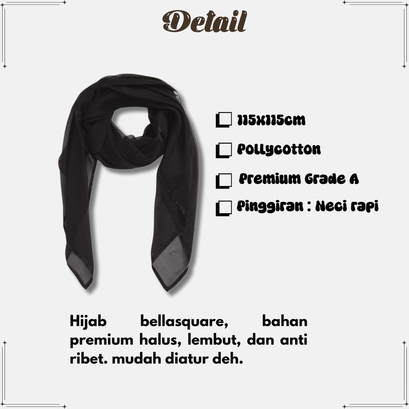 One Set Wanita Kekinian Terbaru Ribbon Blouse Hits + Rok Span Hitam + Jilbab Bella Square |RD077| 6