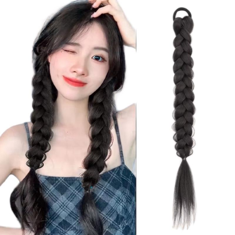  Bính tóc giả nối dài dây bính cột chun  có thể cột 1 bính hoặc 2 bên cực xinh xắn 