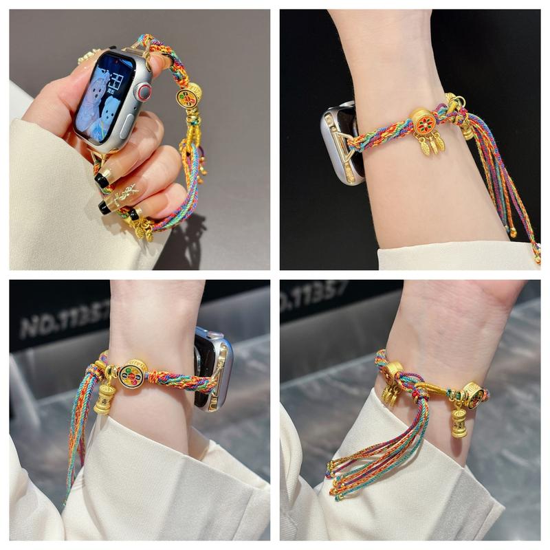 Kviins Strap Huawei Ethnic Bohemian Watch Strap for Huawei Band 9/8 & Huawei Fit 3 | Artistic Design & Adjustable Length 2