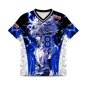 Jersey Anak kartun Killua hxh Biru Bahan Serena Premium Adem Halus Full Printing