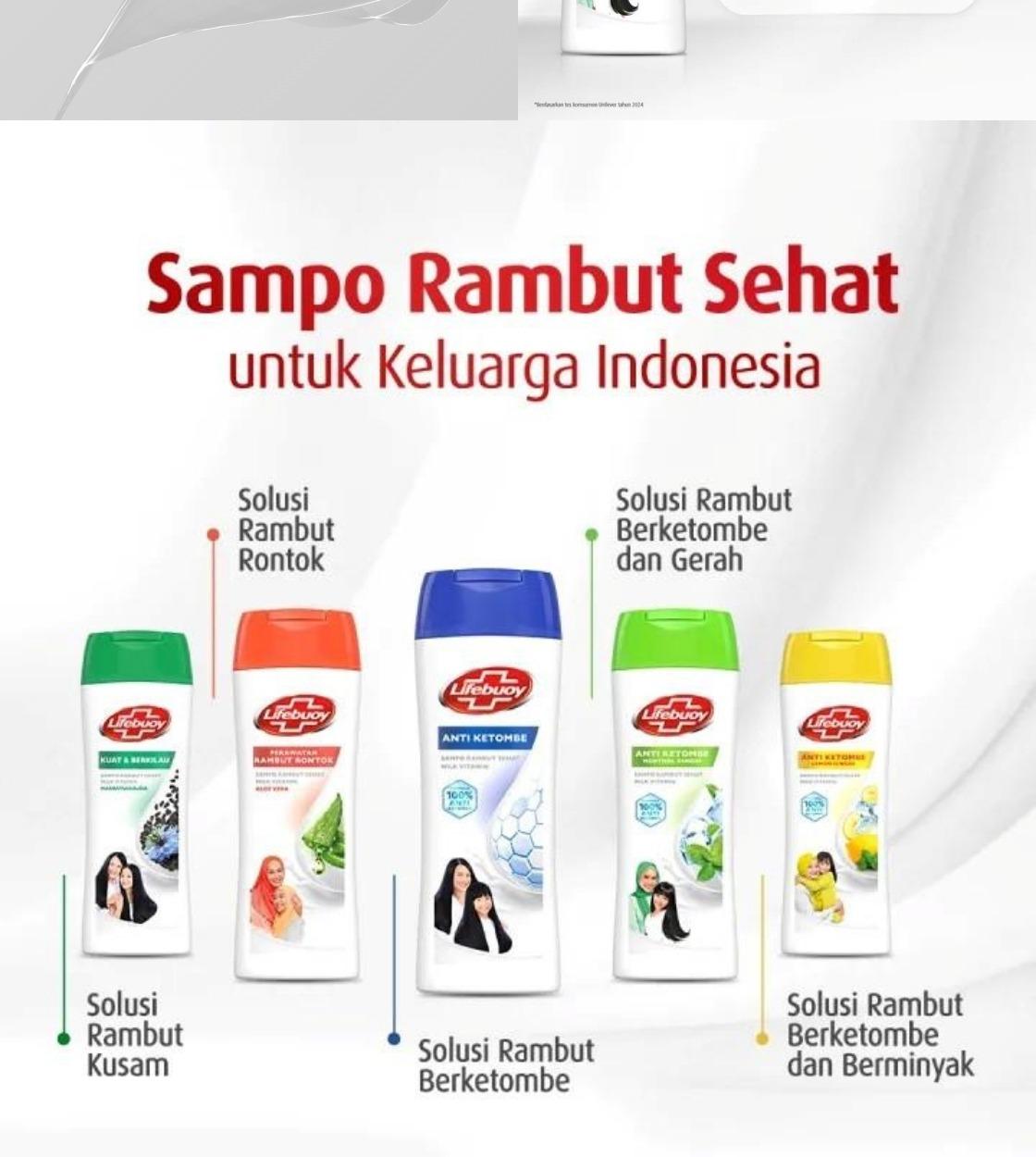 Lifebuoy Shampoo Anti Ketombe Menthol Dingin 340ml - Rambut Bebas Ketombe Lifebuoy Shampoo Anti Ketombe Menthol Dingin 340ml - Rambut Bebas Ketombe