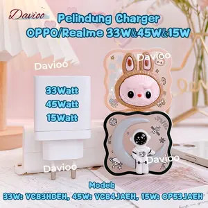 Pelindung Charger FOR OPPO/REALME 33W&45W&15W | Set 5 Item Paket Cover Pelindung Kabel & Kepala Charger Untuk Charger FOR OPPO/REALME 33W&45W&15W