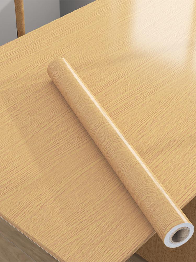 Product Introduction of Cabinet Sticker Waterproof Moisture-proof Self Adhesive Wood Grain Table Mat Self Adhesive Anti-fouling Dust-proof Door Wallpaper 1