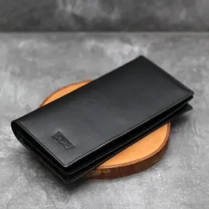 Dompet Kulit Pria Panjang Full Kulit Sapi Asli dengan Slot Kartu dan Uang Tunai