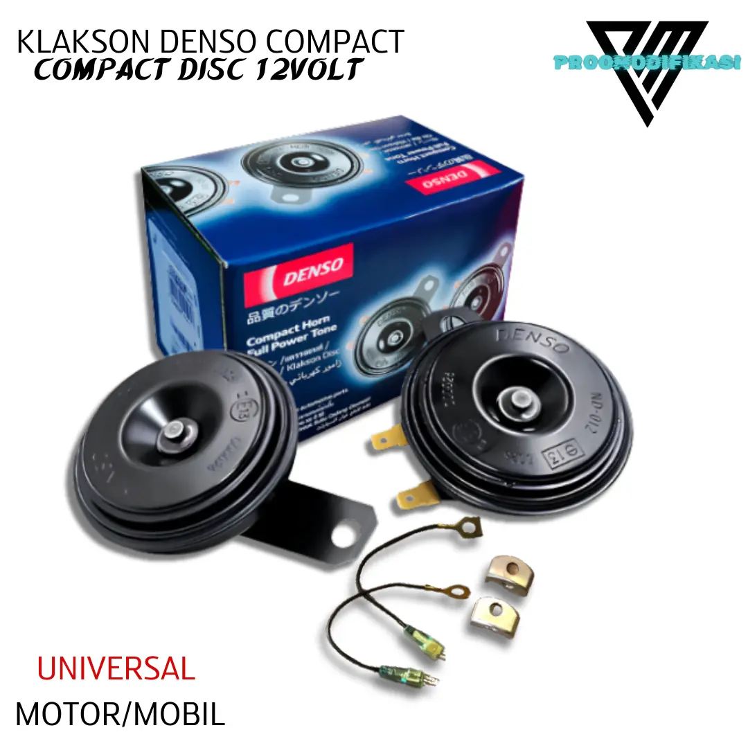 klakson denso compact disc POWER TUNE 12VOLT UNIVERSAL motor mobil klakson model avanza Car Kendaraan