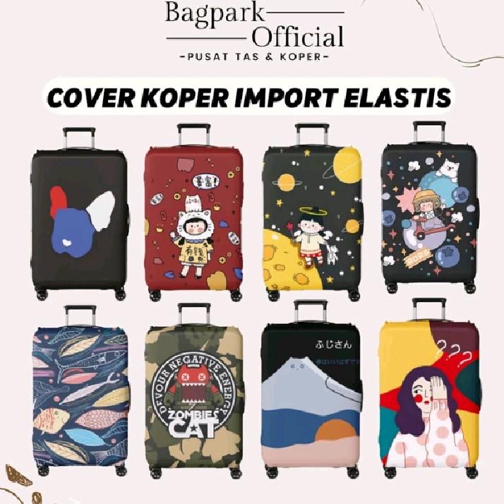 Cover koper sarung pelindung Koper bahan Kain Elastis Ukuran M 0
