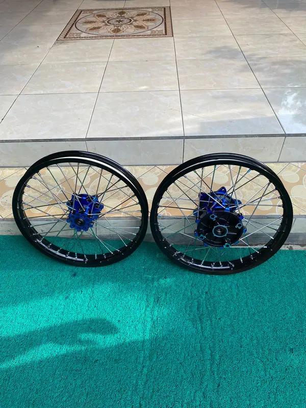 Velg Set Surex CRF 160 Rata Tanpa Ban Wheelset Semi Cacing CRF 150 L 4