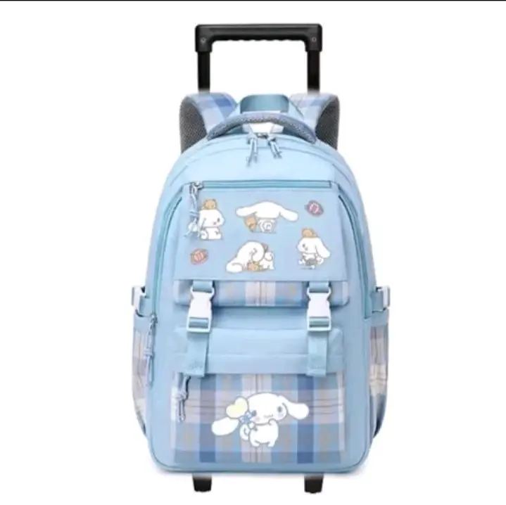 PROMO 10.10 - TAS RANSEL SEKOLAH ANAK SD TROLI DORONG ANAK PEREMPUAN TAS ANAK KARAKTER CINNAMOROLL