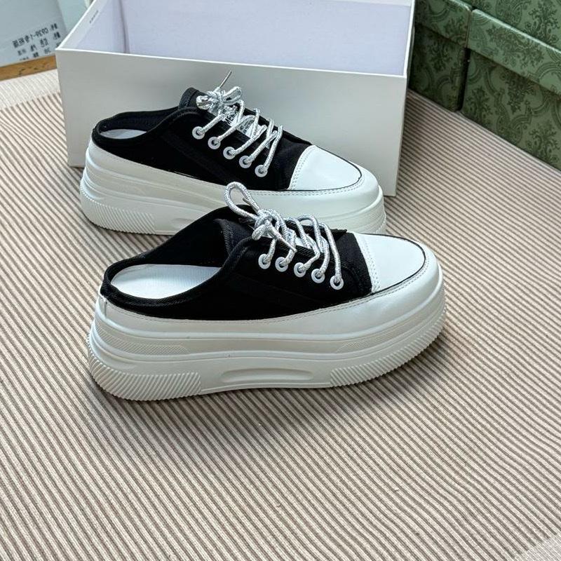Giày Sục Thể Thao Nữ Màu Trắng Thời Trang Cao 5cm Mã 65 Mềm Mại Ôm Chân Đẹp Cho Học Làm Chơi Du Lịch