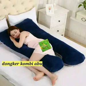 bantal hamil dan menyusui polos kombinasi dua sisi