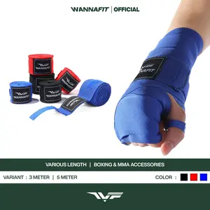 WANNAFIT Handwrap / Hand Wrap 3 Meter & 5 Meter | Aksesoris Olahraga MMA Muay Thai Taekwondo