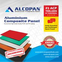 Gambar Acp Alcopan 4mm PVDF Outdoor - Champage Gold 1220 x 2440mm dari Acp Alcopan Kota Administrasi Jakarta Barat 4 Tokopedia