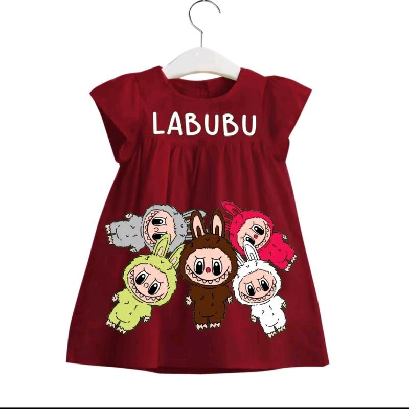 Dress anak perampuan labubu / fashion anak terbaru usia 0-3 thn 1