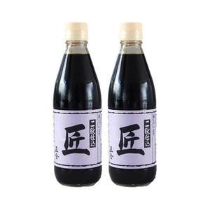 小豆島 正金醤油 二段仕込 匠 360ml(2本セット) こだわりの二段仕込 天然醸造 再仕込みしょうゆ おうちごはん 調味料 オリーブアイランド oliveisland
