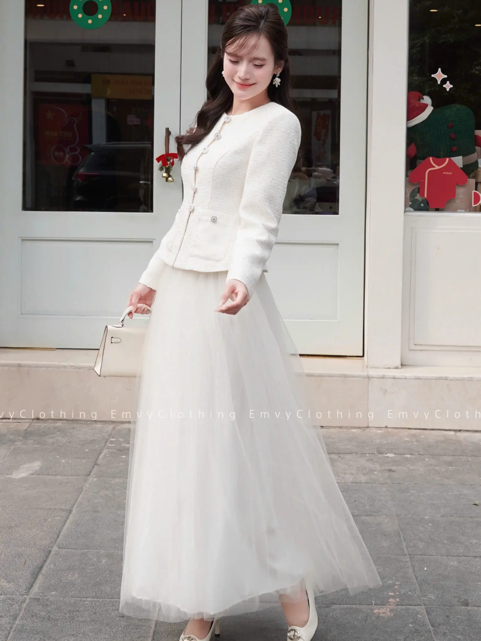 EV98-Emvy Clothing (Áo lẻ + Chân váy lẻ) Áo Dạ & Váy lưới mềmThanh Lịch Dịu Dàng Thiết Kế Tinh Tế Nữ Tính Phù Hợp Dịp Tinh Tế | BigBuy360 - bigbuy360.vn EV98-Emvy Clothing (Áo lẻ + Chân váy lẻ) Áo Dạ & Váy lưới mềmThanh Lịch Dịu Dàng Thiết Kế Tinh Tế Nữ Tính Phù Hợp Dịp Tinh Tế | BigBuy360 - bigbuy360.vn