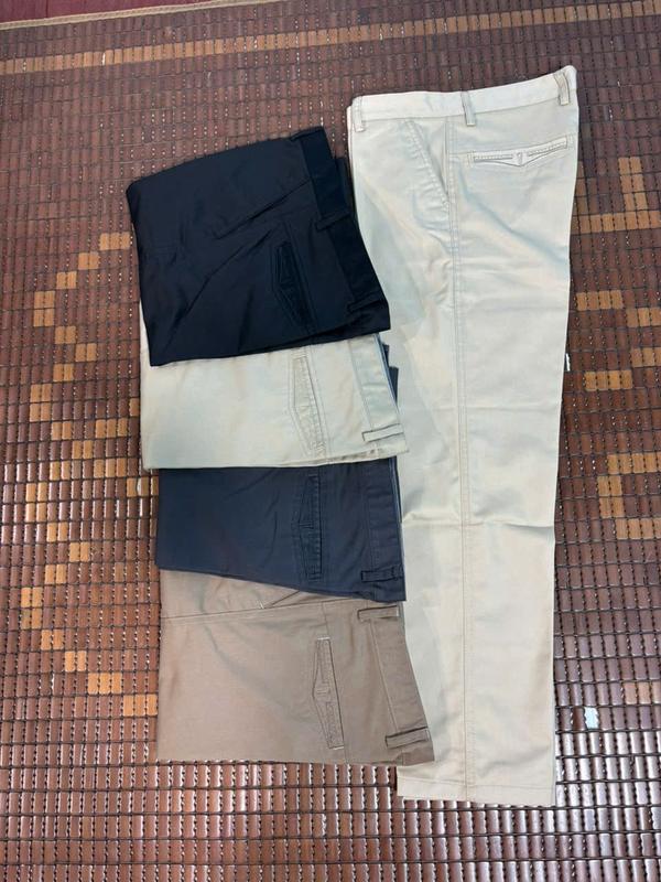 Quần kaki nam trung niên công sở thanh lịch Menswear Pants Có Túi