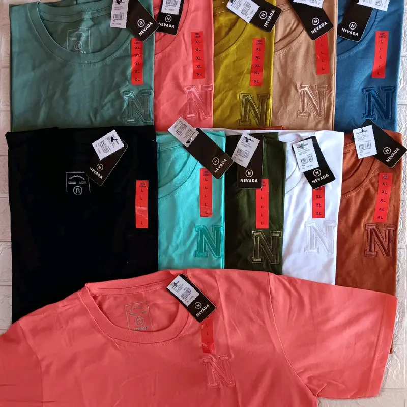 kaos NvD lengan pendek logo bordir bahan katun combed24s 1