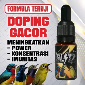 KICAU MONSTER BLITZ 10ml Penggacor Burung Meningkatkan Power Konsentrasi