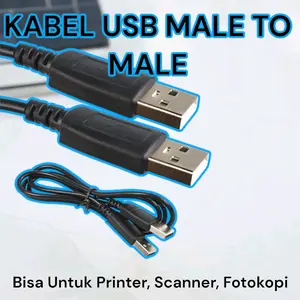 Kabel USB 2.0 Male to Male Printer Multifunctional TPE 100cm