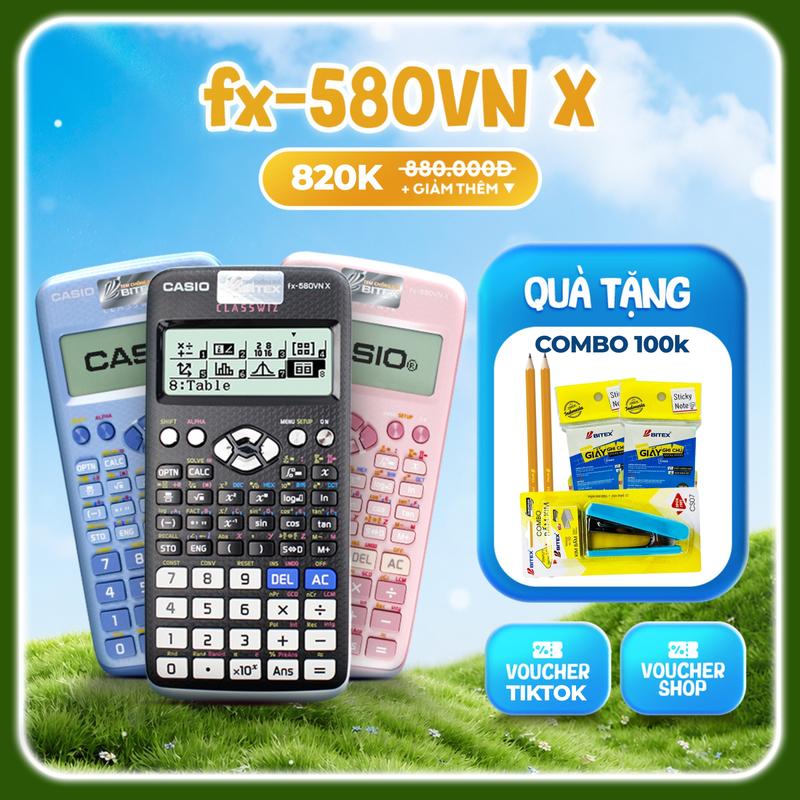 [FS] Máy tính Casio Fx-580VNX dành cho học sinh cấp 2 cấp 3