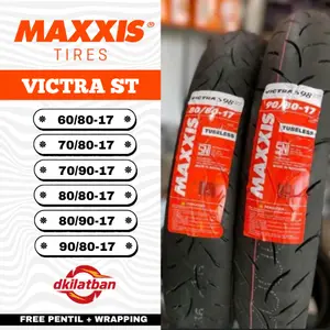 Ban Maxxis Victra ST Ring 17 60/80, 70/80, 70/90, 80/80, 80/90, 90/80 Ring 17 Ban Cacing Ring 17
