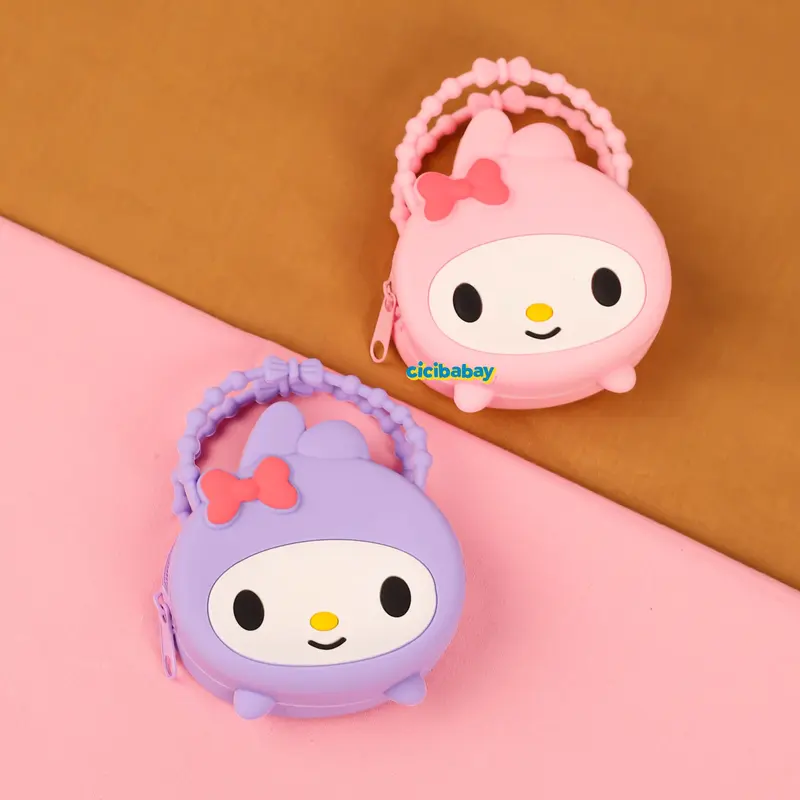 Dompet Koin Pouch Anak Silikon Mini Karakter Lucu Kartun Anti Air Coin Fashion Airpods Wallet 3