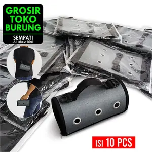 SEMPATI GROSIR Tas Untulan burung Hamster Sugar Glider 2 In 1 Isi 10 Pcs Travel Cage Mini Pouch Backpack Tas Selempang Jinjing Pet Cargo Travel Bag Tas Bawa Gendongan Untulan Kandang Sangkar Burung