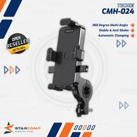 Gambar Tecnix CMH-024 Phone Holder Motorbike Bicycle Holder Stable Anti Shake dari Starcomp Solo Kota Surakarta 1 Tokopedia