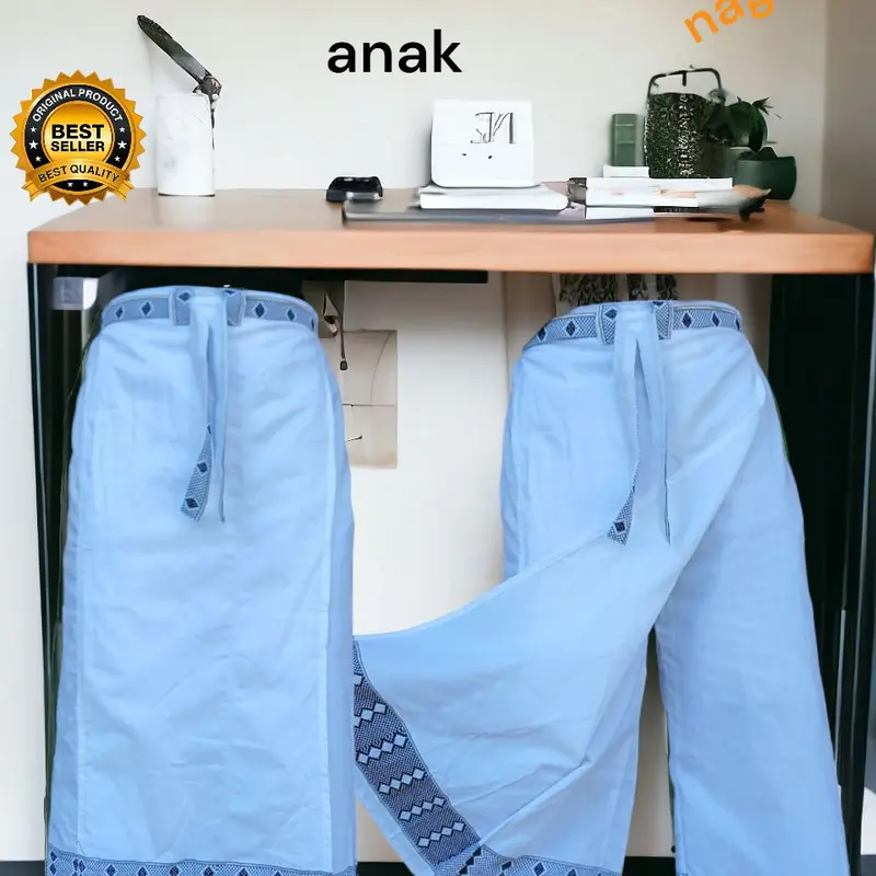 Sarung Celana Muslim Pria Dewasa Anak Model Sirwal Motif Sabuk Naga - Polos Songket Sabuk Corak 0