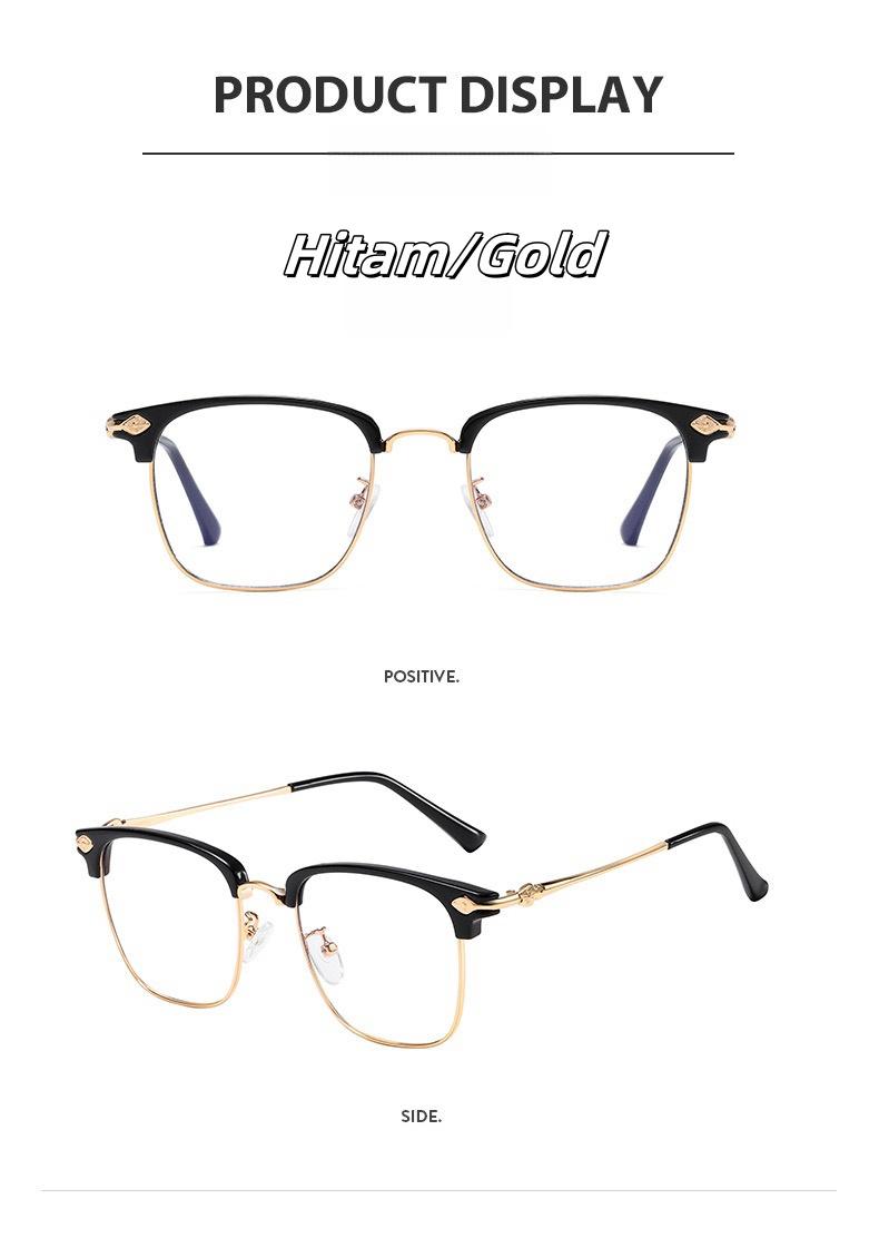 Product Introduction of （Bisa COD）Kacamata Baca Anti Radiasi Lensa Plus Lensa Baca dan Jalan Lensa Double lensa Bifocal Frame Modis Unisex Pria Wanita Cewek Cowok bifokal 605 1