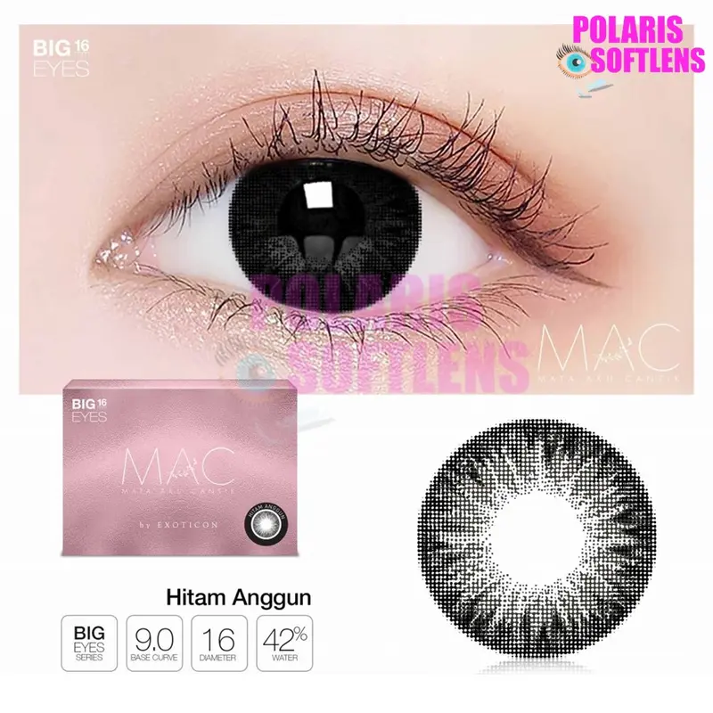 Softlens MAC (Mata Aku Cantik)  By Exoticon Normal & Minus (-0.50 s/d -6.00) Abu Biru 4